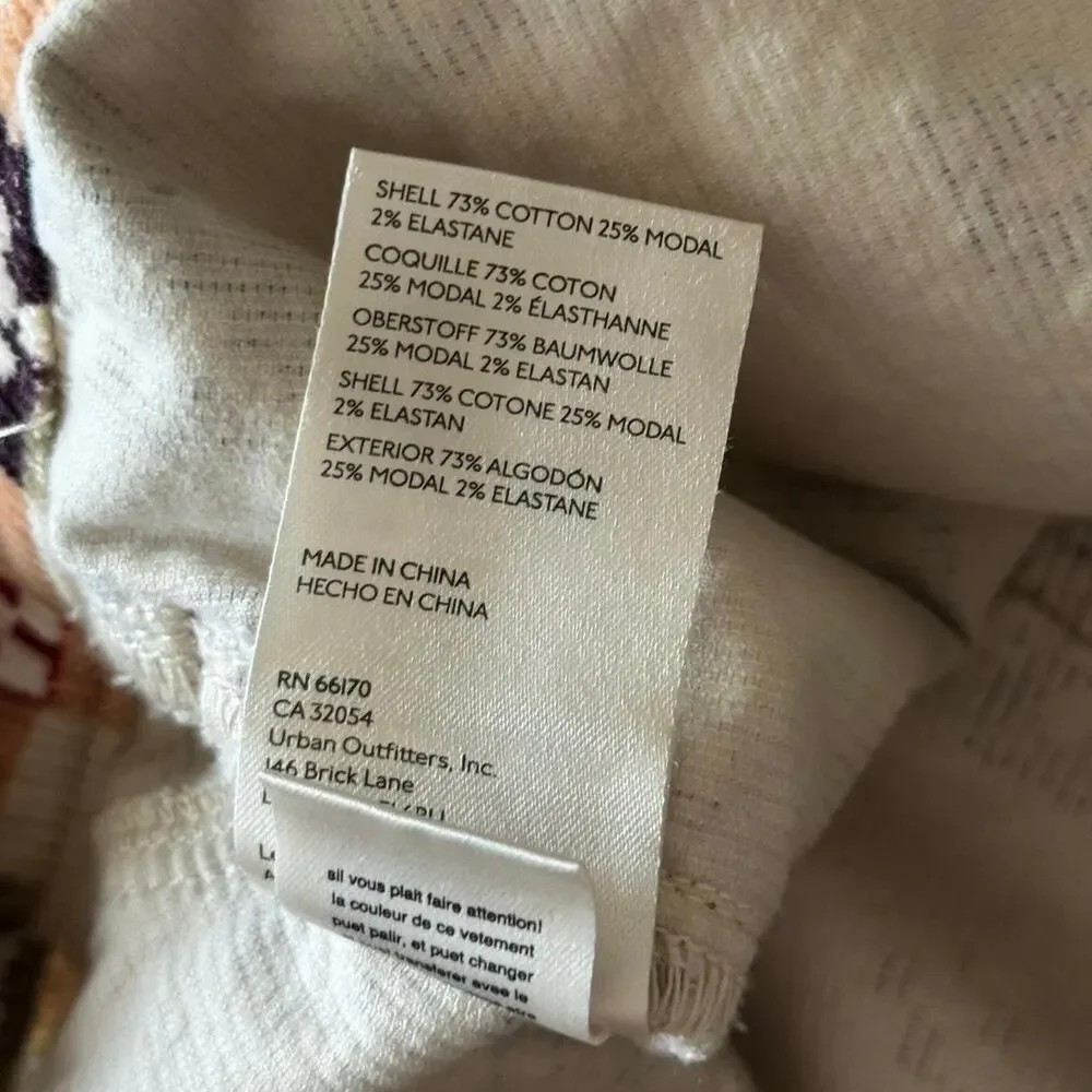 Pilcro Anthropologie The Wanderer Earthy Checkered Pattern Corduroy Shorts - 29 - Picture 7 of 8